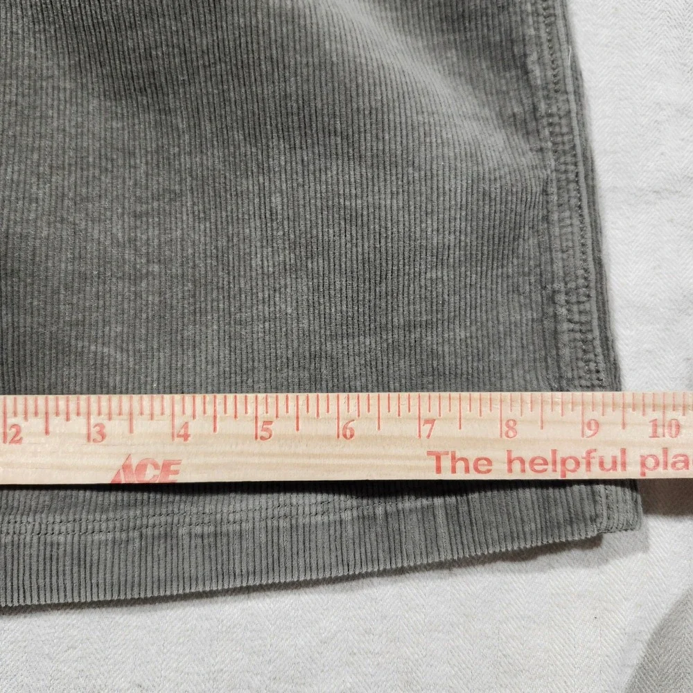 The North Face Cliff Rock Crag Pant Mens 38 Gray Corduroy Relaxed Straight Leg